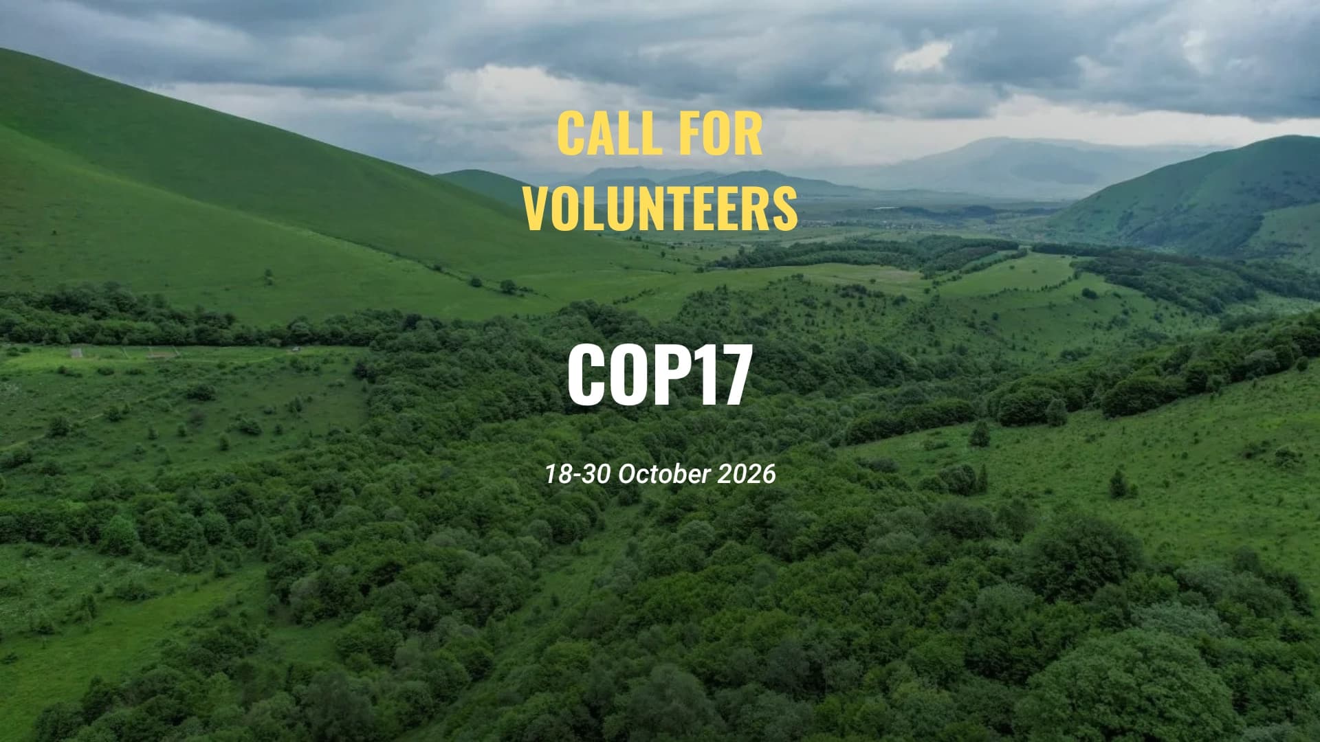 Call for volunteers